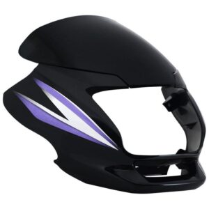 Hero Super Splendor Headlight Visor Black Purple