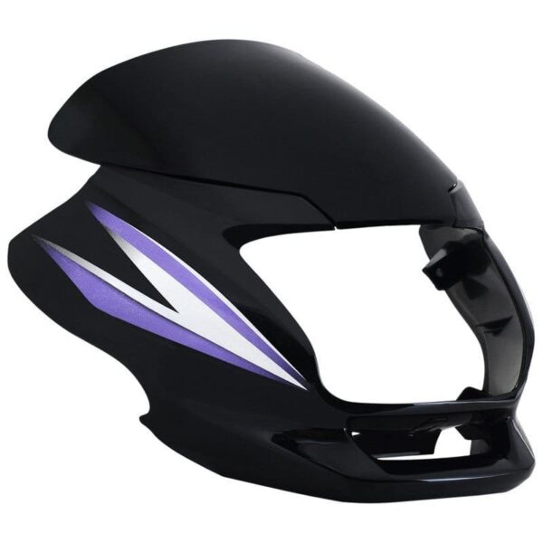 Hero Super Splendor Headlight Visor Black Purple