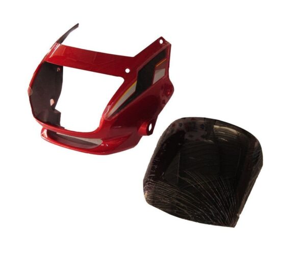 Headlight Visor for Hero Super Splendor Candy Red
