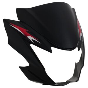 Suzuki Hayate Headlight Visor Black Red Sticker