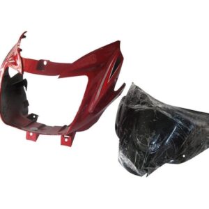 Headlight Visor for TVS Starcity Red Glass