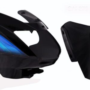 TVS Starcity 110 Headlight Visor Black Blue