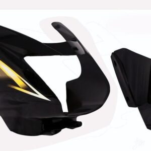 Headlight Visor for TVS Star City 110cc Black Yellow