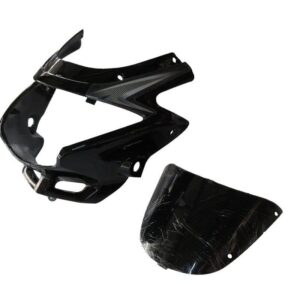 Headlight Visor for Glass Hero Glamour Black Silver