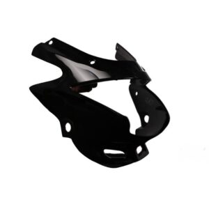 Headlight Visor for Hero Glamour New Model Black Silver