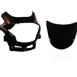Headlight Visor for Glass Hero Glamour Old Black Red