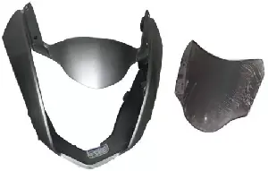 Headlight Visor for CBZ Extreme Grey