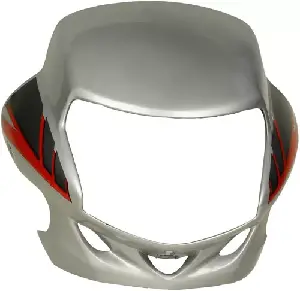 Headlight Visor for Hero HF Deluxe Grey Red