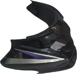 Headlight Visor for Motocorp Super Splendor Black Blue