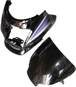 Headlight Visor for Super Splendor Black Blue