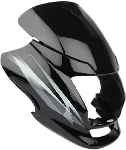 Super Splendor Headlight Visor Black Grey UF113B