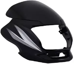 Headlight Visor for Motocorp Super Splendor Black Grey