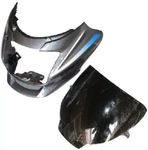 Headlight Visor for Super Splendor Grey