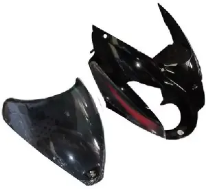 Pulsar 150 Headlight Visor Black Red UF230