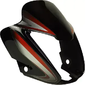 Headlight Visor for Splendor NXG Black Red