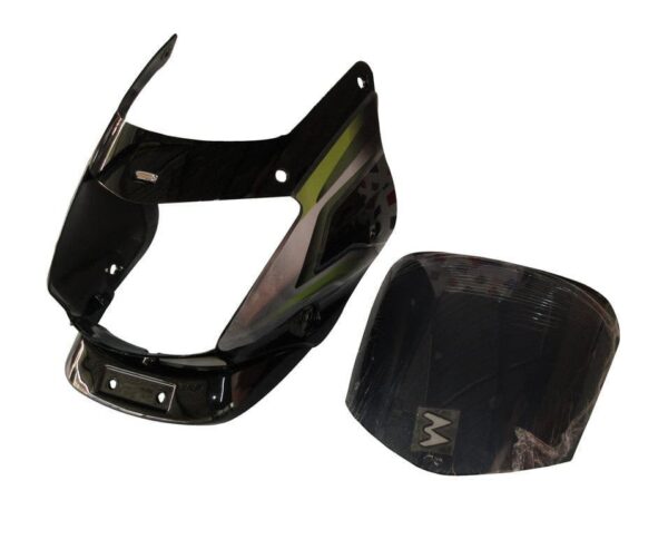 Headlight Visor for Bajaj Platina 125cc Black