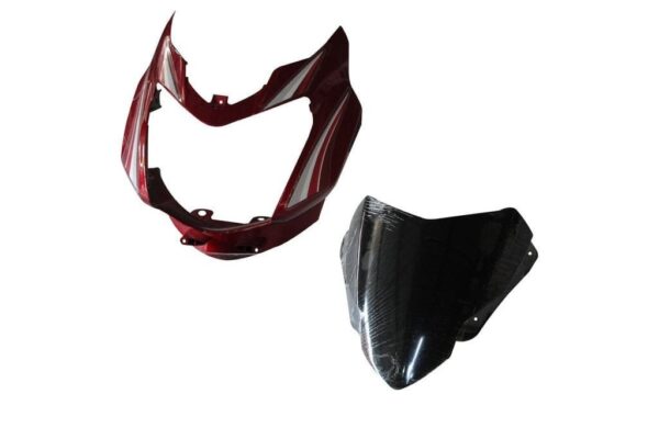 Headlight Visor for TVS Star Sport Flame Red