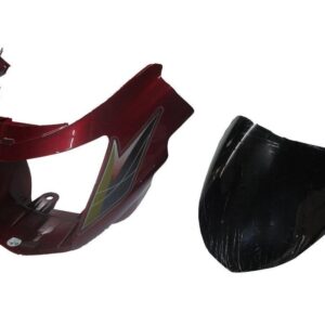Headlight Visor for TVS Starcity New Model Flame Red