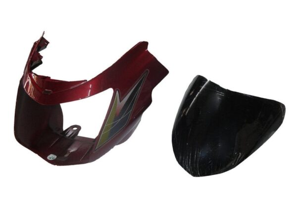 Headlight Visor for TVS Starcity New Model Flame Red