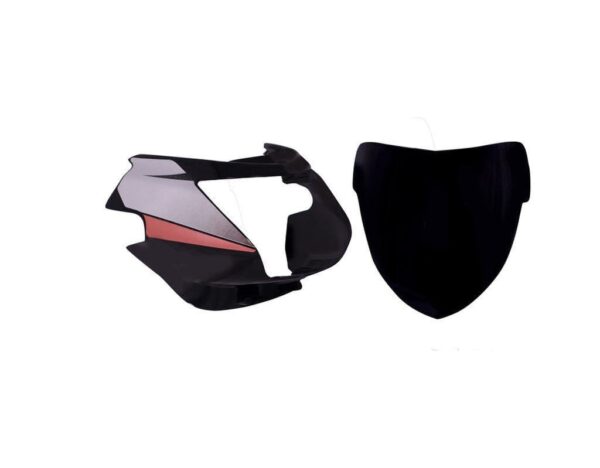 Headlight Visor for TVS Starcity Old Black