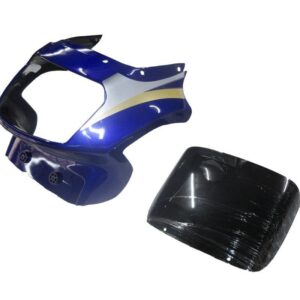 Headlight Visor for TVS Victor GLX Black Blue