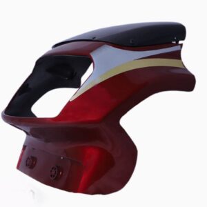 Headlight Visor for TVS Victor GLX Flame Red