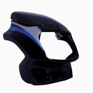 Headlight Visor for TVS Victor GX Black Blue