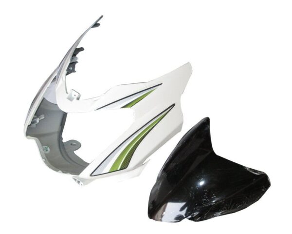 headlight-visor-with-glass-tvs-star-sports-type-3-spotlight-white-green Headlight Visor for TVS Star Sports Type 3