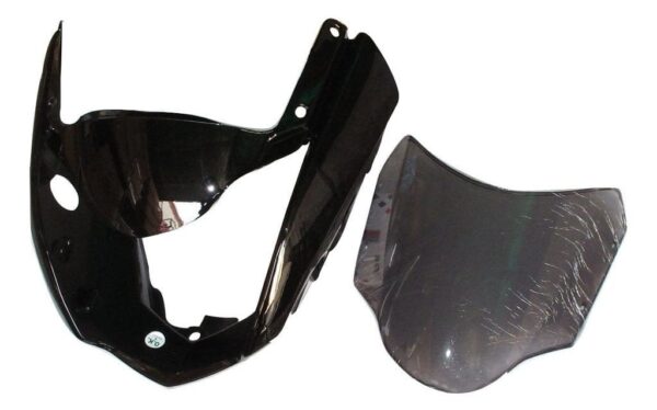 Headlight Visor for Hero CBZ Xtreme Type 1 Black