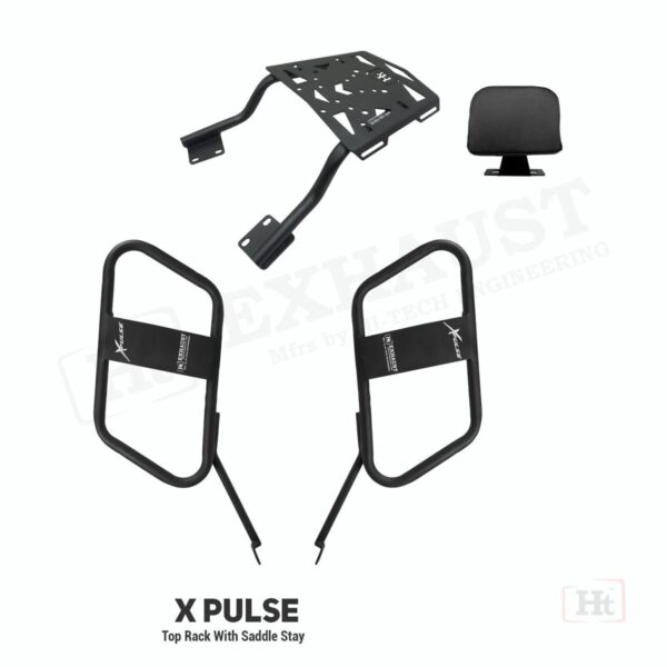 hitech-xpulse-200-top-rack-with-saddle-stay-removable-seat-rest Xpulse 200 Top Rack Saddle Stay for Hero Xpulse 200