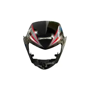 Honda Headlight Visor Black Red