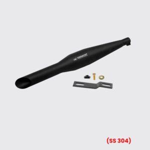 Rooster Exhaust Black SS 304 for RE