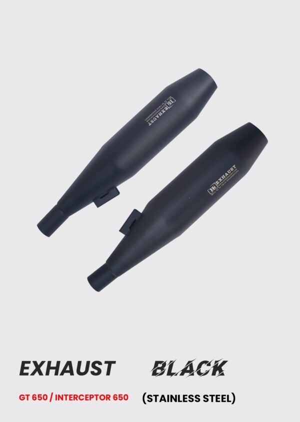 Interceptor GT 650 Exhaust Black