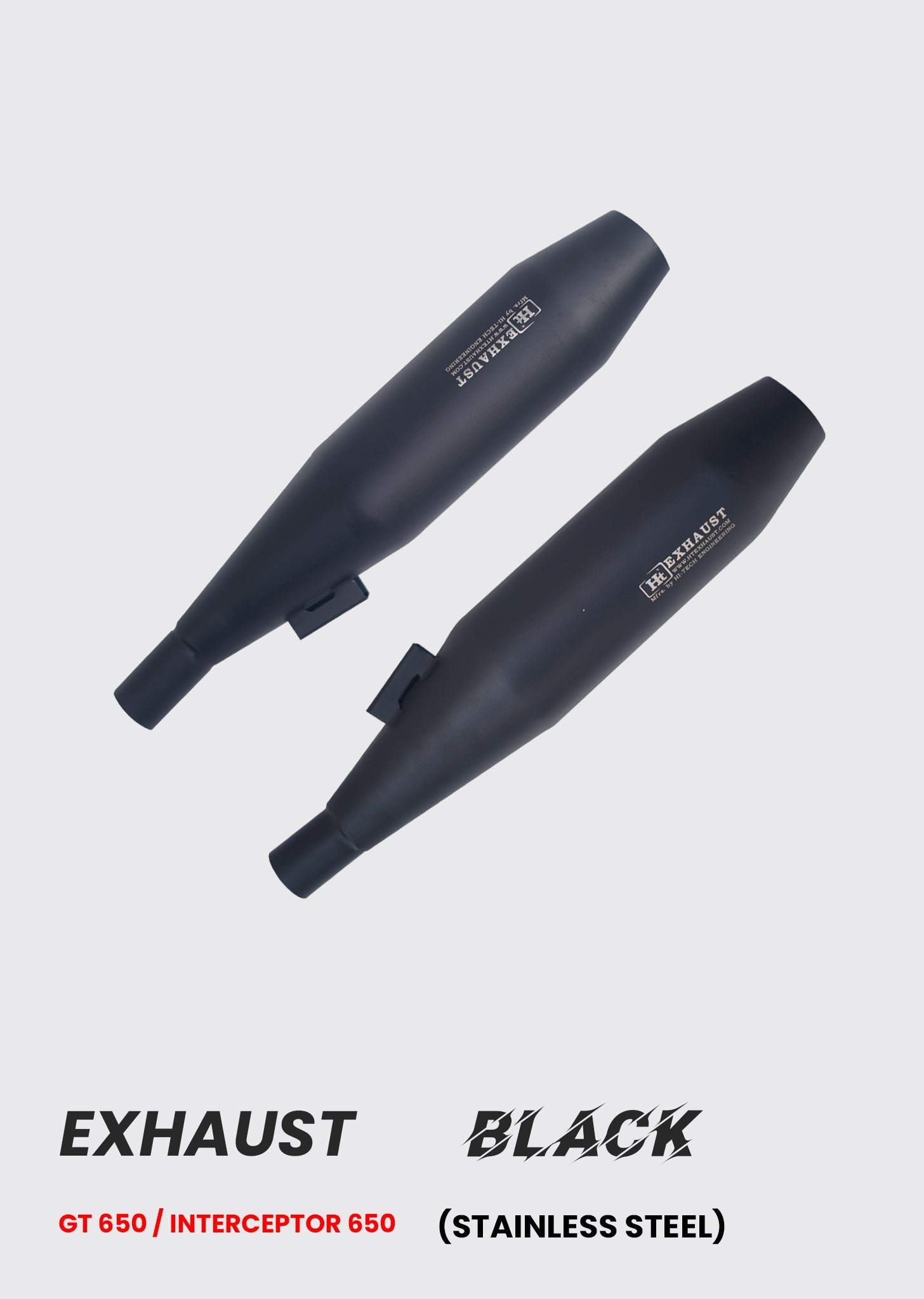Interceptor GT 650 Exhaust Black