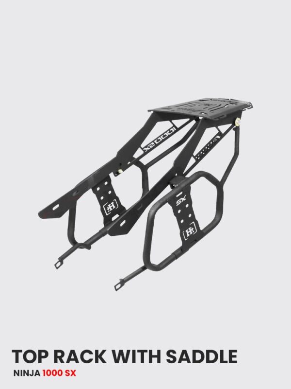 kawasaki-ninja-1000-sx-2022-top-rack-with-saddle-stay-black-matt-sb-813 Ninja 1000 SX 2022 Top Rack Saddle Stay Black
