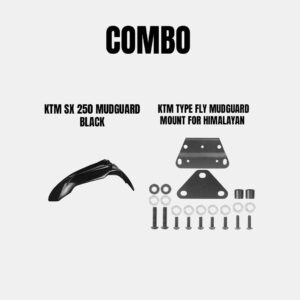 KTM SX 250 Black Mudguard for Himalayan