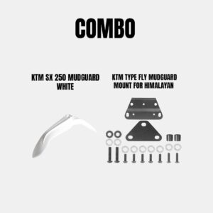 KTM SX 250 Mudguard White for Himalayan