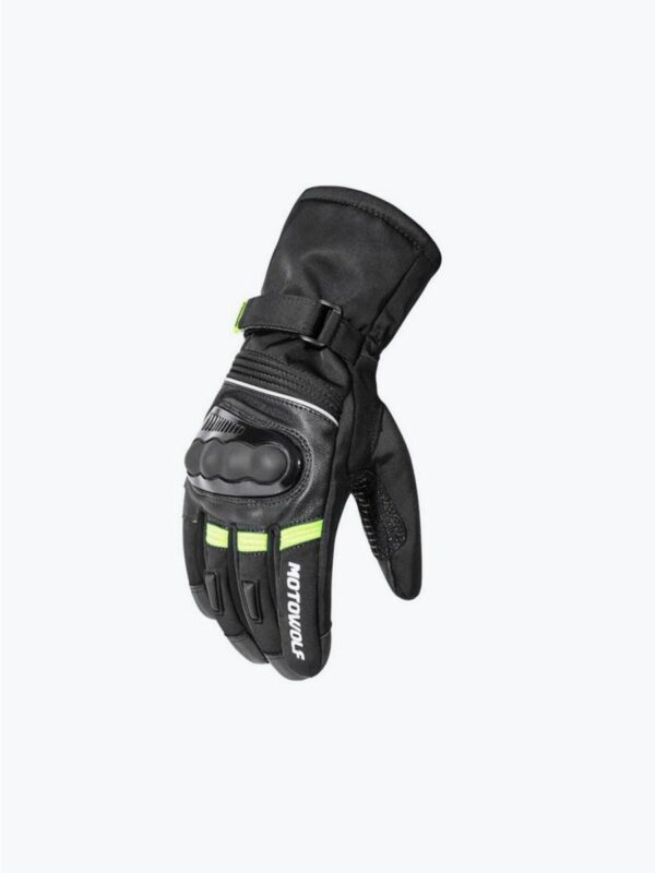 Motowolf Motorcycle Gloves Black Green