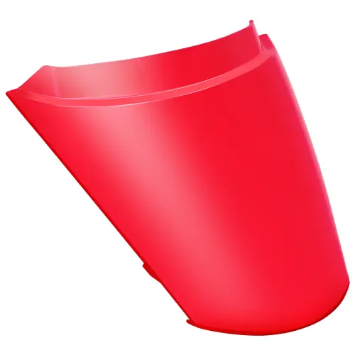 Rear Center Cowl Plate for Hero Glamour Candy Sports Red