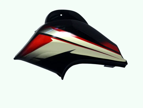 Side Panel Cover Bajaj CT100 ES Black Red