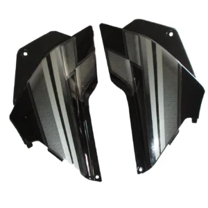 Side Panel Cover for Hero Glamour Black Silver