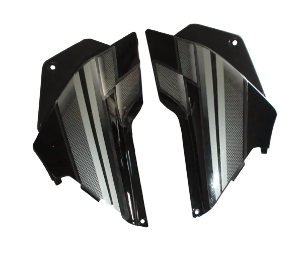Side Panel Cover for Hero Glamour Black Silver