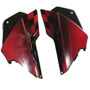 Side Panel Cover for Harley Davidson Black Red