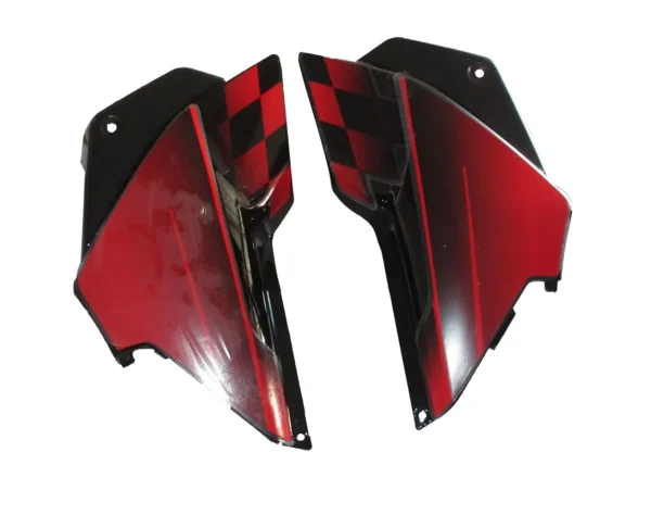 Side Panel Cover for Harley Davidson Black Red