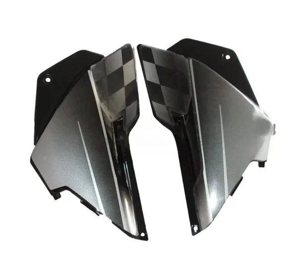 Side Panel Cover for Harley Davidson Black Silver
