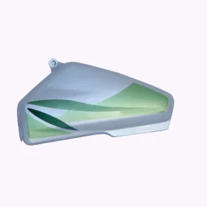 Hero HF Deluxe Green Silver Side Panel Cover