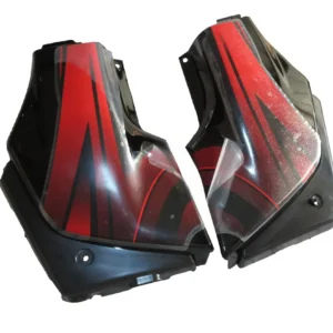 Side Panel Cover for Hero Passion Plus Black Red