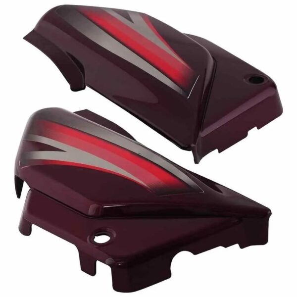 Hero Splendor Pro Side Panel Cover Wine Red
