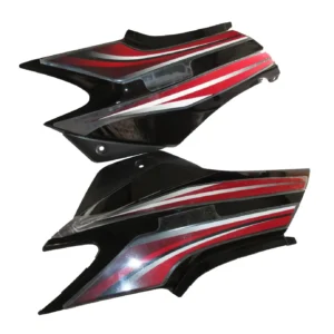 Super Splendor Side Panel Cover for Hero (Black Red)