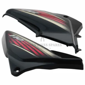Honda Dream Neo Type 2 Side Cover Black Red
